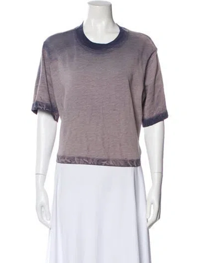 Pre-owned Cotton Citizen Crew Neck Short Sleeve T-shirt In Gray