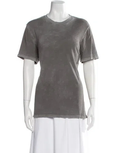 Pre-owned Cotton Citizen Crew Neck Short Sleeve T-shirt In Gray