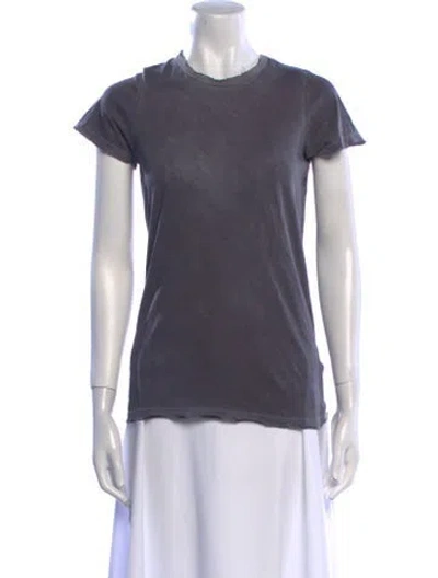 Pre-owned Cotton Citizen Crew Neck Short Sleeve T-shirt In Gray