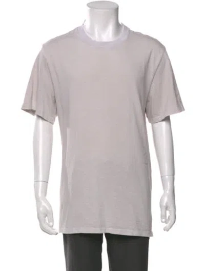 Pre-owned Cotton Citizen Crew Neck Short Sleeve T-shirt In Gray