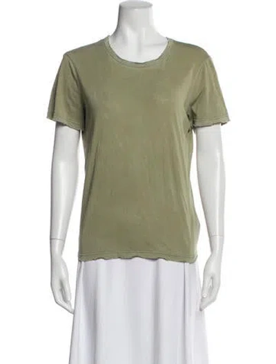 Pre-owned Cotton Citizen Crew Neck Short Sleeve T-shirt In Green