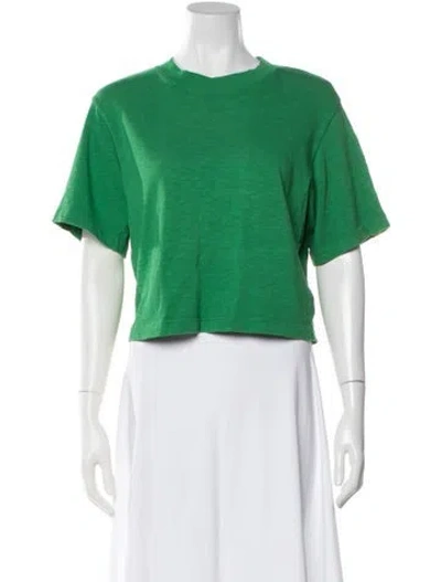 Pre-owned Cotton Citizen Crew Neck Short Sleeve T-shirt In Green