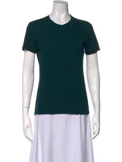 Pre-owned Cotton Citizen Crew Neck Short Sleeve T-shirt In Green