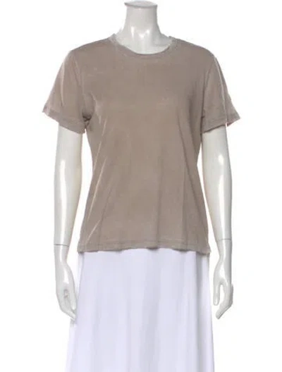 Pre-owned Cotton Citizen Crew Neck Short Sleeve T-shirt In Neutral