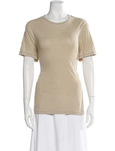 Pre-owned Cotton Citizen Crew Neck Short Sleeve T-shirt In Neutral