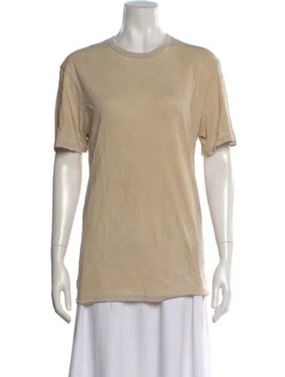Pre-owned Cotton Citizen Crew Neck Short Sleeve T-shirt In Neutral