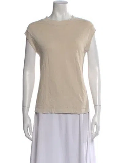 Pre-owned Cotton Citizen Crew Neck Short Sleeve T-shirt In Neutral