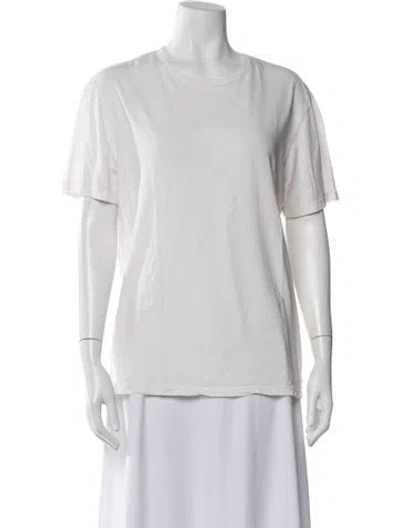 Pre-owned Cotton Citizen Crew Neck Short Sleeve T-shirt In Neutrals