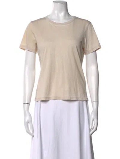 Pre-owned Cotton Citizen Crew Neck Short Sleeve T-shirt In Neutrals