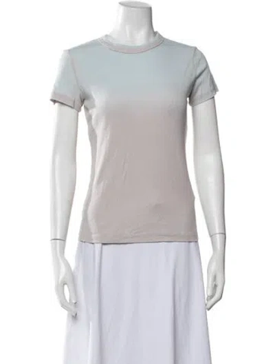 Pre-owned Cotton Citizen Crew Neck Short Sleeve T-shirt In Neutrals