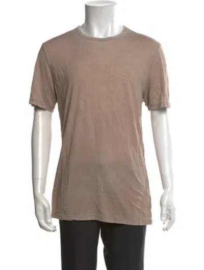 Pre-owned Cotton Citizen Crew Neck Short Sleeve T-shirt In Neutrals