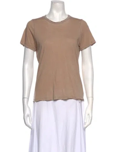 Pre-owned Cotton Citizen Crew Neck Short Sleeve T-shirt In Neutrals