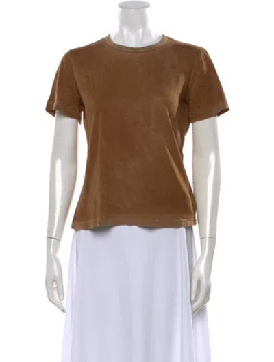 Pre-owned Cotton Citizen Crew Neck Short Sleeve T-shirt W/ Tags In Brown