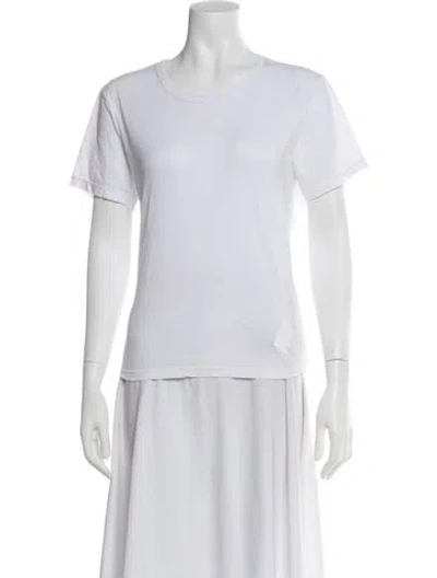 Pre-owned Cotton Citizen Crew Neck Short Sleeve T-shirt In White