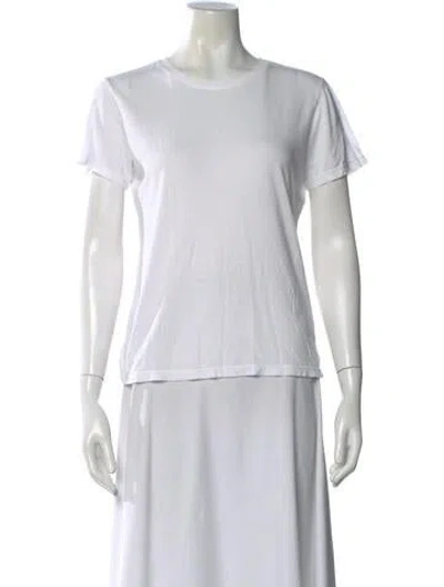 Pre-owned Cotton Citizen Crew Neck Short Sleeve T-shirt In White