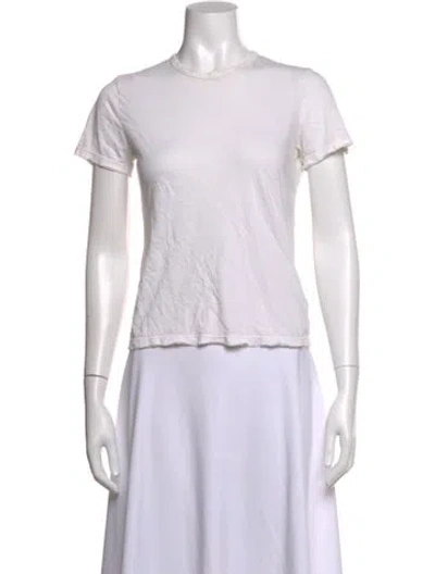 Pre-owned Cotton Citizen Crew Neck Short Sleeve T-shirt In White