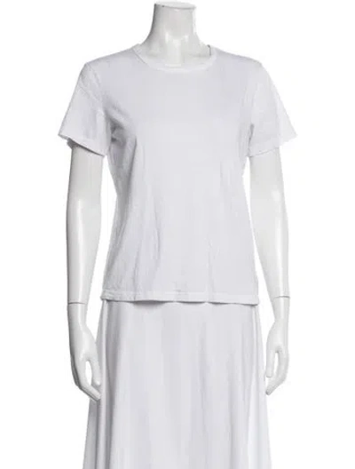 Pre-owned Cotton Citizen Crew Neck Short Sleeve T-shirt In White