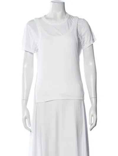Pre-owned Cotton Citizen Crew Neck Short Sleeve T-shirt In White