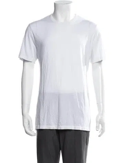 Pre-owned Cotton Citizen Crew Neck Short Sleeve T-shirt In White