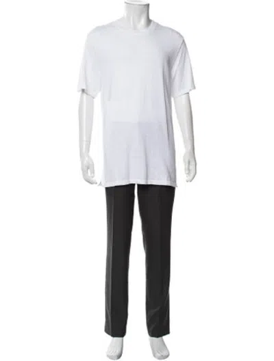 Pre-owned Cotton Citizen Crew Neck Short Sleeve T-shirt In White