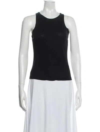Pre-owned Cotton Citizen Crew Neck Sleeveless Top In Blue