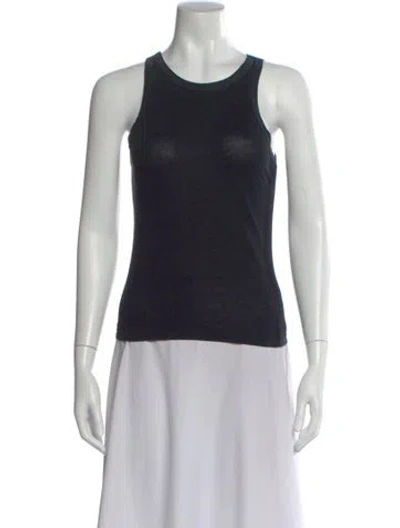 Pre-owned Cotton Citizen Crew Neck Sleeveless Top In Gray