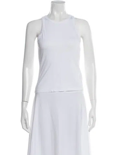 Pre-owned Cotton Citizen Crew Neck Sleeveless Top In Grey