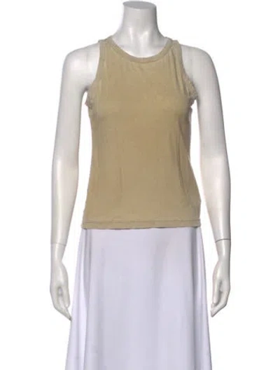 Pre-owned Cotton Citizen Crew Neck Sleeveless Top In Neutral