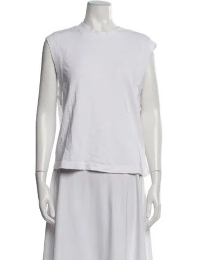 Pre-owned Cotton Citizen Crew Neck Sleeveless T-shirt In Neutral