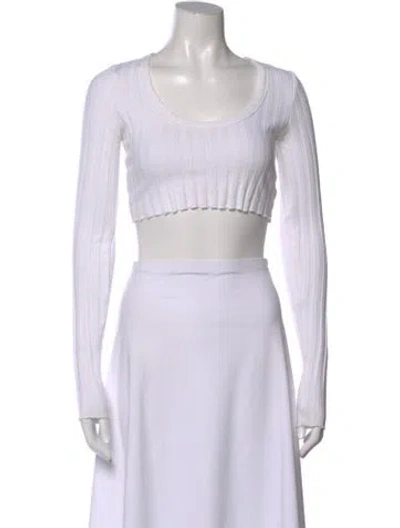 Pre-owned Cotton Citizen Crew Neck Sweater In White