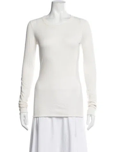 Pre-owned Cotton Citizen Crew Neck Sweater In White