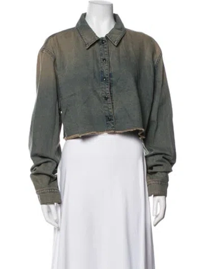 Pre-owned Cotton Citizen Denim Jacket In Green