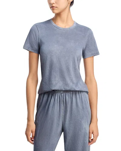 Cotton Citizen Distressed Crewneck Tee In Blue