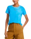 Cotton Citizen Distressed Crewneck Tee In Vintage Sea Blue