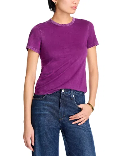 Cotton Citizen Distressed Crewneck Tee In Vintage Violet