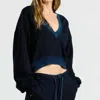 Cotton Citizen Geneva Sweatshirt In Vintage Navy In Multi