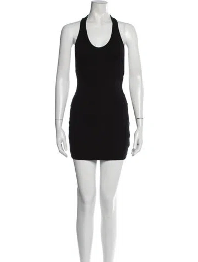Pre-owned Cotton Citizen Halterneck Mini Dress In Black