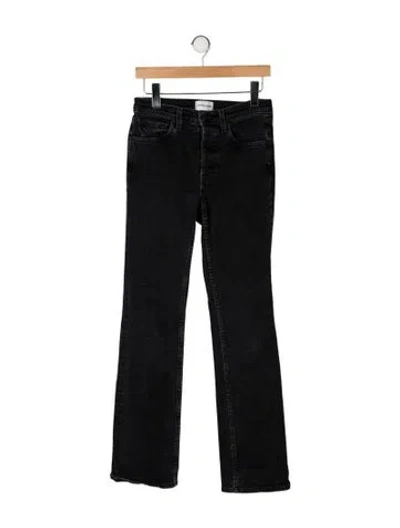 Pre-owned Cotton Citizen High-rise Flared Jeans In Black