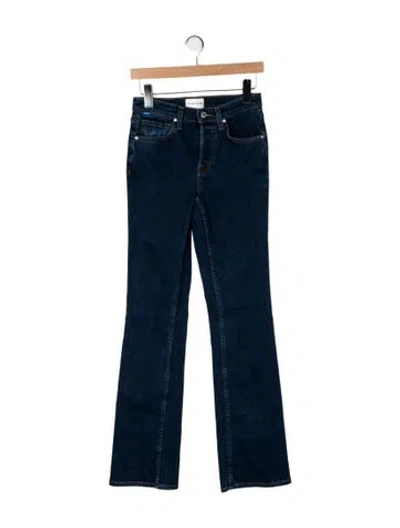 Pre-owned Cotton Citizen High-rise Flared Jeans In Blue