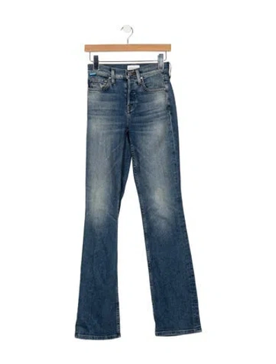 Pre-owned Cotton Citizen High-rise Flared Jeans In Blue