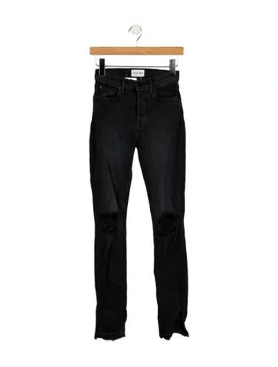 Pre-owned Cotton Citizen High-rise Skinny Leg Jeans In Black