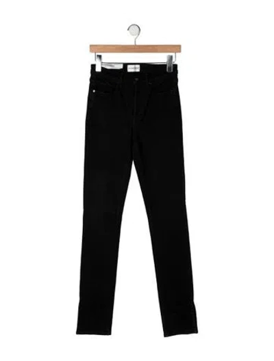 Pre-owned Cotton Citizen High-rise Skinny Leg Jeans In Black