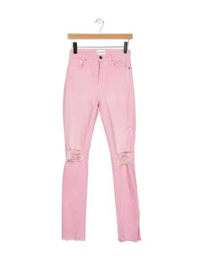 Pre-owned Cotton Citizen High-rise Skinny Leg Jeans In Purple