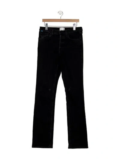 Pre-owned Cotton Citizen High-rise Straight Leg Jeans In Black