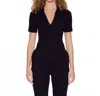 Cotton Citizen Ibiza Short Sleeve Polo In Jet Black In Black