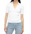 Cotton Citizen Ibiza Short Sleeve Polo In White In White