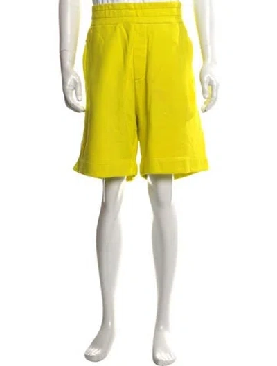 Pre-owned Cotton Citizen Jogger Shorts In Yellow