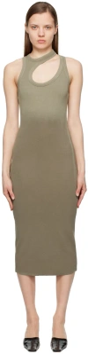 Cotton Citizen Khaki Verona Midi Dress In Chai Cast