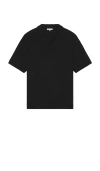 Cotton Citizen Lennon Polo Tee In Black