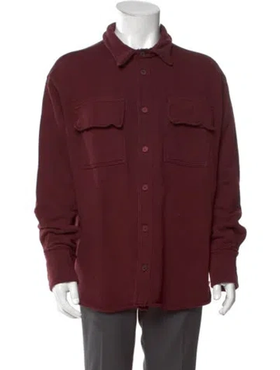 Pre-owned Cotton Citizen Long Sleeve Shirt In Burgundy